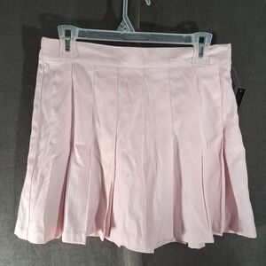 Ardene Pale Pink Pleated Mini Skirt NWT M